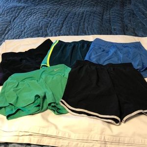 Lot of 5 Nike Dry Fit shorts xs